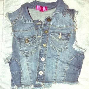 Jean jacket. Great for professional pictures